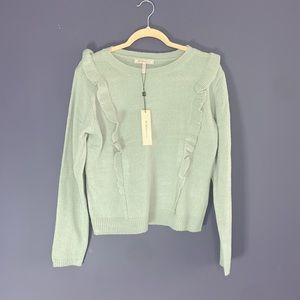 BCBG Ruffle Detail Sweater